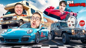 РАССТАВЬ МАШИНЫ ПО ГОНКЕ УМОМ И 10.000.000$ ТВОИ! ГОНКИ С ПЕРЕСАДКАМИ! ВЫБОР РЕШАЕТ ВСЕ! (GTA 5 RP)