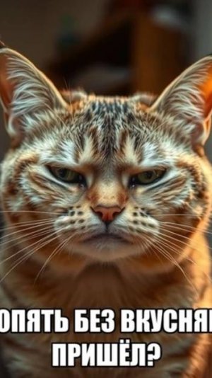 Ты опять без вкусняшек пришёл?