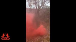 WPS-120 цветной дым ДУПЛЕТ (двусторонний) красный с чекой