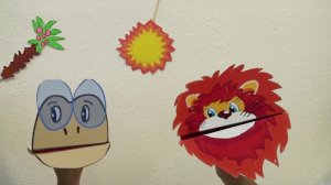 Детское творчество. Кукольный театр "Песня Львёнка и Черепахи"