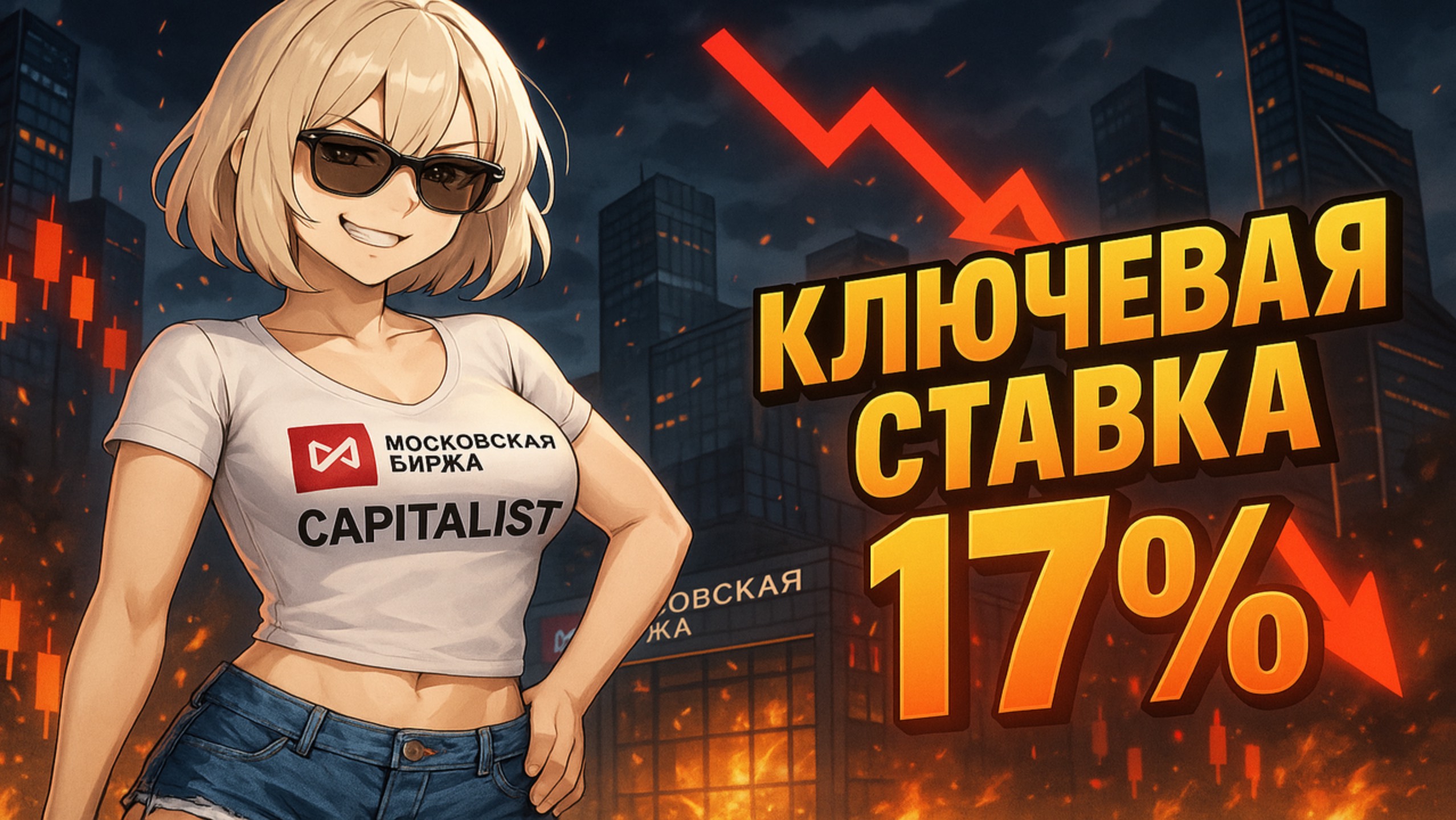 Ключевая Ставка 17% - УЖАСНЫЙ ОБВАЛ АКЦИЙ 🤯 смотреть онлайн