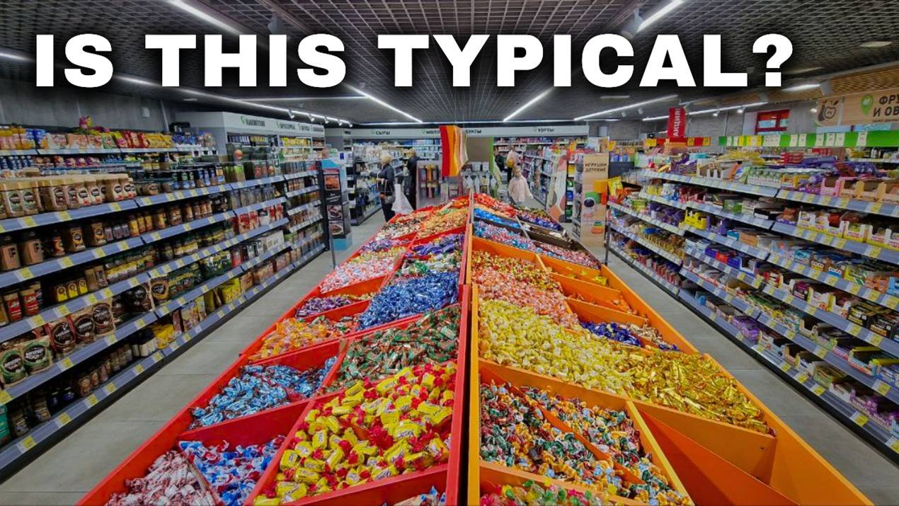Russian Typical Supermarket Tour: Monetka