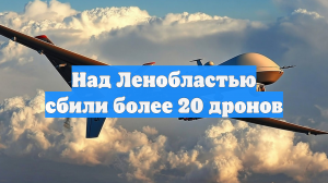 Над Ленобластью сбили более 20 дронов