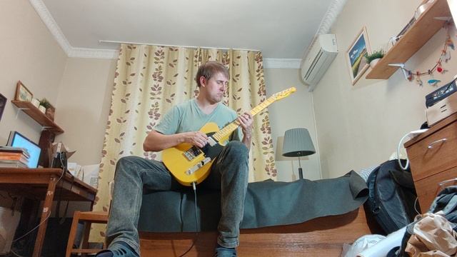 Обзор звука китайской реплики Fender Telecaster ясень с хамбакером в неке