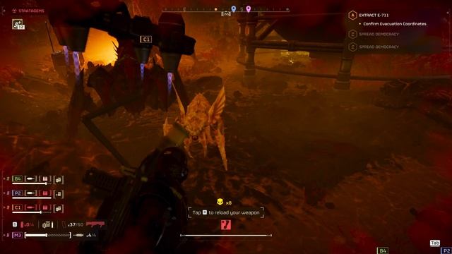 Планета-улей Oshaume | Helldivers 2 - Extract E-711 & Spread Democracy смотреть онлайн