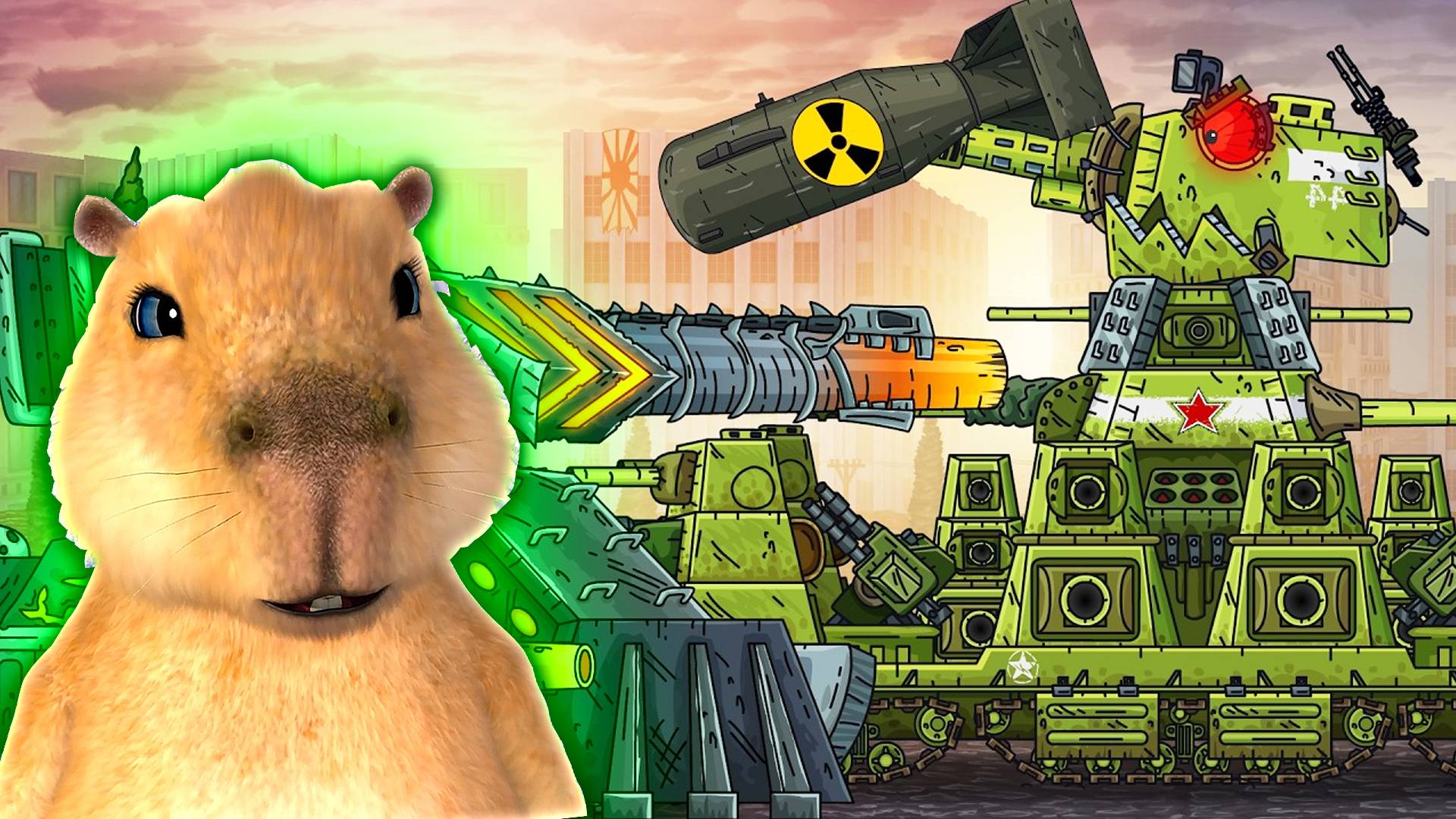 МЫ СНОВА ВСТРЕТИЛИСЬ КВ 44 vs Левиафан - Мультики про танки Геранд, Реакция на Gerand