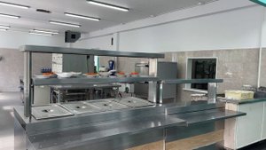 В школе № 2 завершился ремонт пищеблока и спортзала.