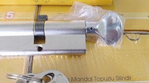 Цилиндр (личинка) замка KALE арт. 164SMC00091 80 мм (35+10+35), ключ-вертушка, никель, 5 ключей