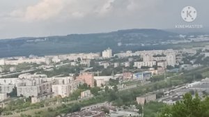 ВИД НА ГОРОД С СОКОЛИНОЙ ГОРЫ. НОВОКУЗНЕЦК..
