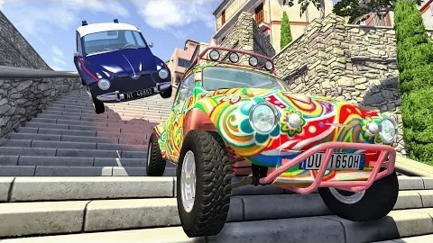 Сумасшедшие полицейские погони #79 - Аварии на BeamNG Drive