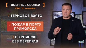 Терновое взято. Пожар в порту Приморска. В Купянске без переправ