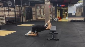 Разгибания грудного отдела с ПВХ палкой и упором на скамью|Bench Lat Stretch with PVC