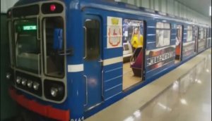 Нижегородское метро. Вагон "Метромозг" 14.03.2020