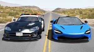 Сумасшедшие полицейские погони #35 - Аварии на BeamNG Drive