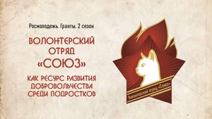 Визитка на "Росмолодежь.Гранты. 2 сезон" волонтерский отряд "Союз"