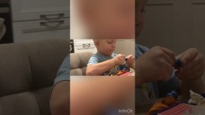 Обычный вечер дома. Лепим. Пластилин