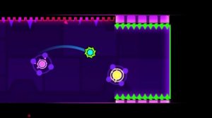 прохождение сложного уровня в геометрии 3 dash на одну звёздочку