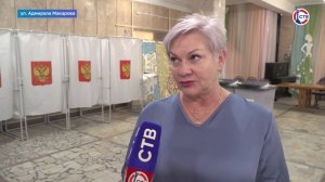 Ветеран Великой Отечественной войны Михаил Латоха проголосовал на избирательном участке