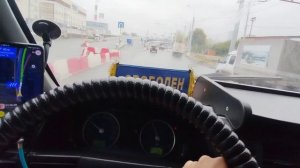 Яндекс грузовой! Качусь по новому 4 мосту в Новосибирске 😅 пятница!
