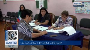 В Сочи для жителей отдаленных сел организовали выездное голосование на выборах