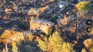 ВКС РФ сложили здание в н.п. Подолы, в котором 14 ОМПБр ВСУ разместила ПУ БпЛА. Купянское напр.