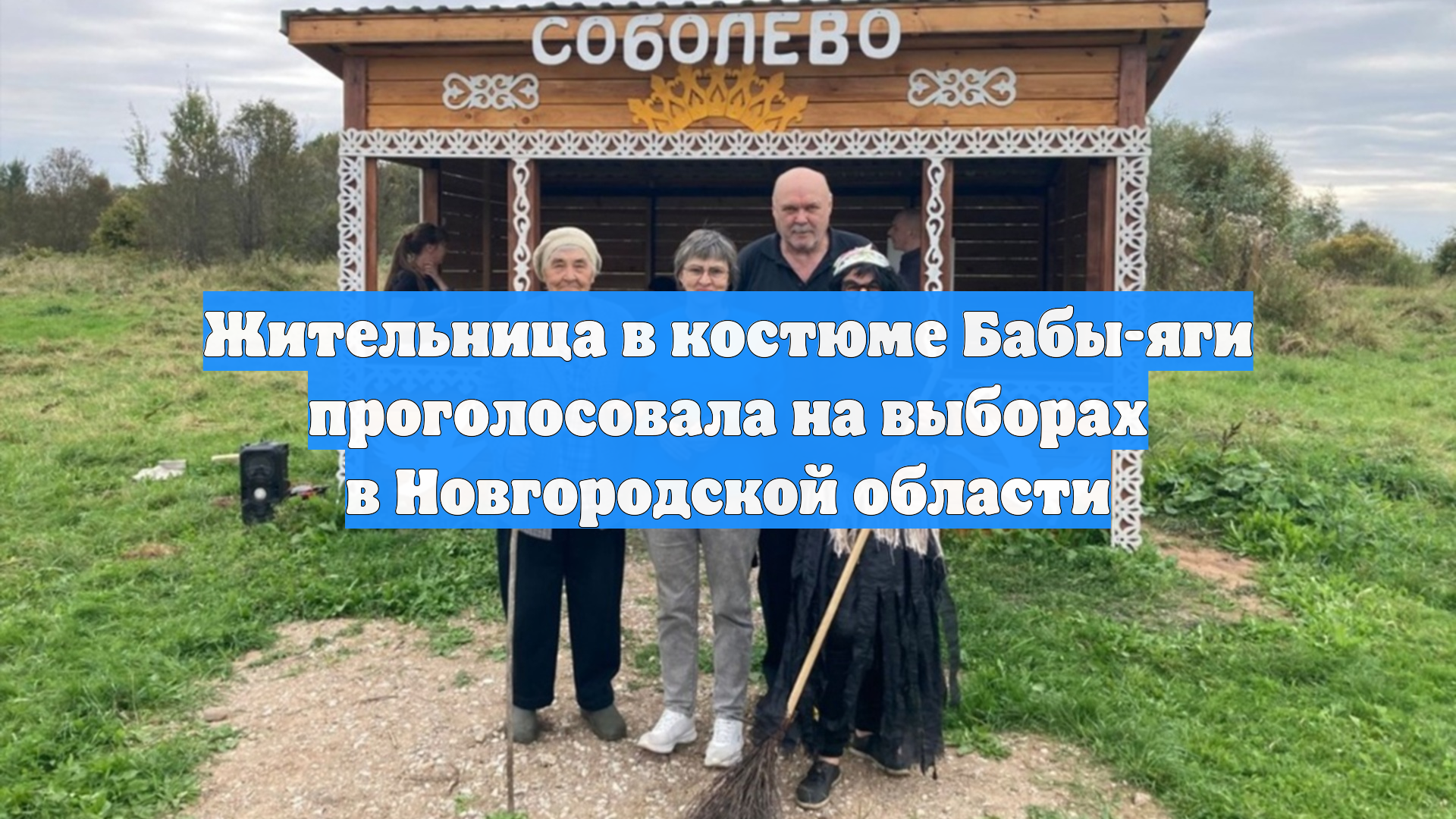 Жительница в костюме Бабы-яги проголосовала на выборах в Новгородской области