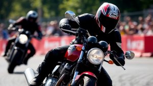 Мото шоу на день города в Долгопрудном