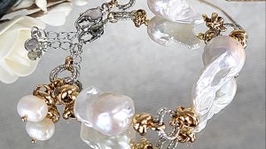 Браслет - цепочка из жемчуга барокко