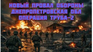 Новости СВО Сегодня -новый провал обороны Днепропетровская обл. Операция Труба-2