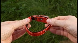 Ошейник 15мм красный