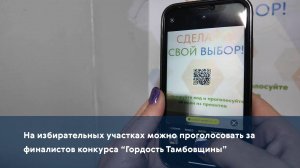 На избирательных участках можно проголосовать за финалистов конкурса "Гордость Тамбовщины"