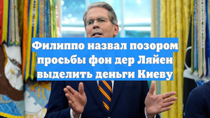 Филиппо назвал позором просьбы фон дер Ляйен выделить деньги Киеву