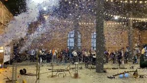 Запуск конфетти СО2