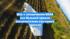 Шоу с загадочными БПЛА над Польшей прошло исключительно для одного зрителя