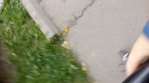 ездил на самокате