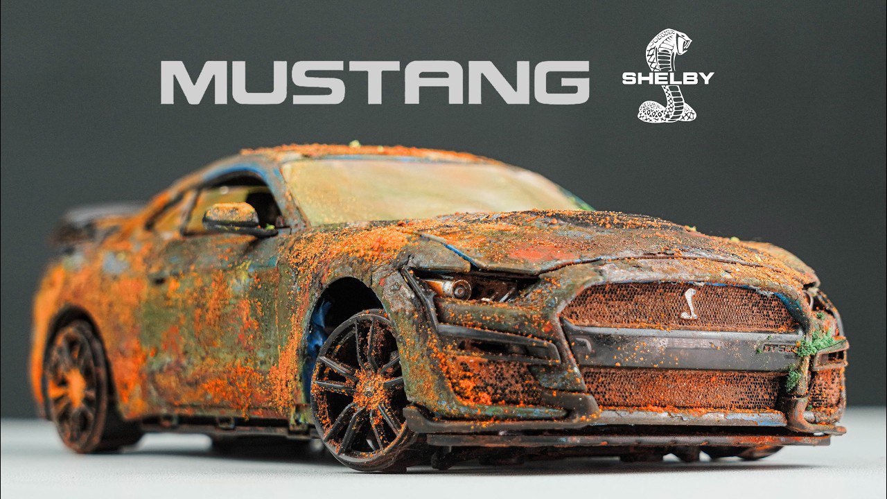 Ford  MUSTANG Shelby Cobra GT500 РЕСТАВРАЦИЯ МОДЕЛЬКИ АВТО смотреть онлайн