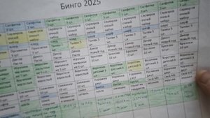 Бинго 2025 Отчёт лета Уч. 138