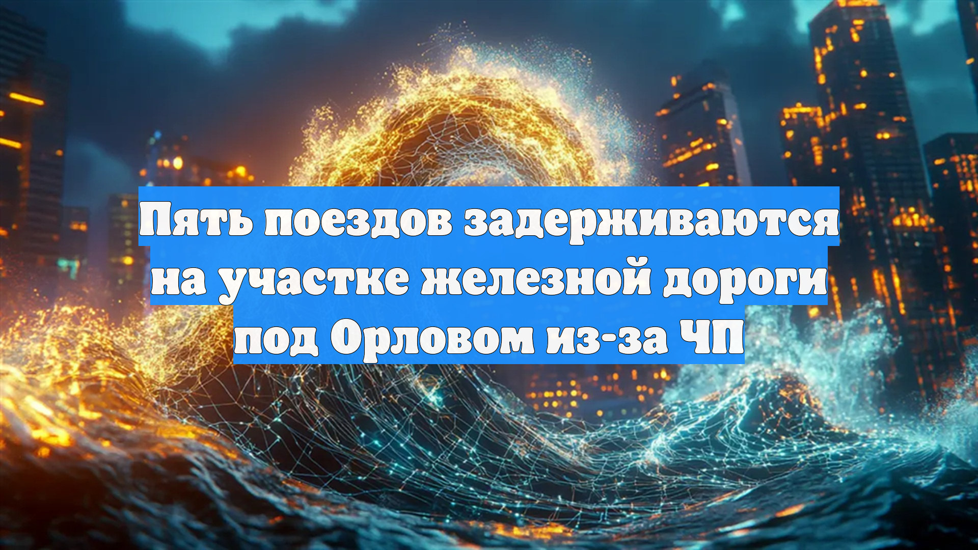 Пять поездов задерживаются на участке железной дороги под Орловом из-за ЧП