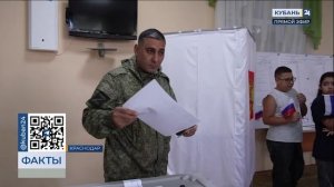 Участник СВО и многодетный отец Гасан Ахмедов проголосовал на выборах на Кубани