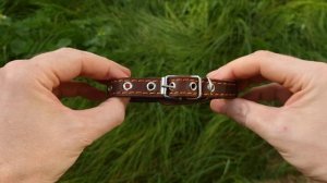 Ошейник 15мм коричневый