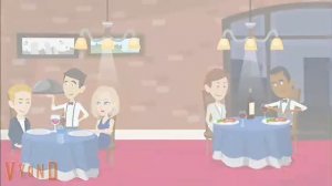 Conversation at the restaurant