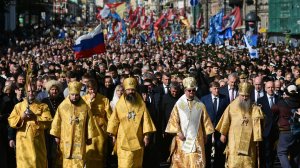 Крестный ход в память святого князя Александра Невского в Санкт-Петербурге. Вера, традиции, единство