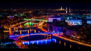 Driving through the city