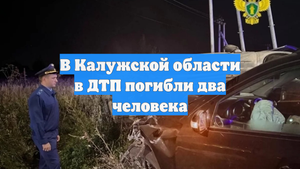 В Калужской области в ДТП погибли два человека