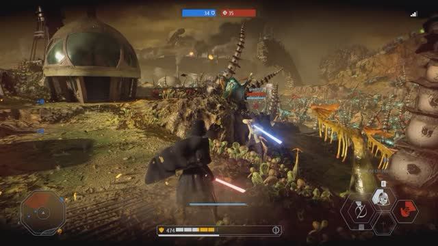 Star Wars Battlefront II крутые бои джедаев, на световых мечах! смотреть онлайн