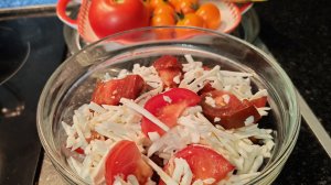 Помидоры с чесноком и сыром/ Быстро, ароматно и вкусно/