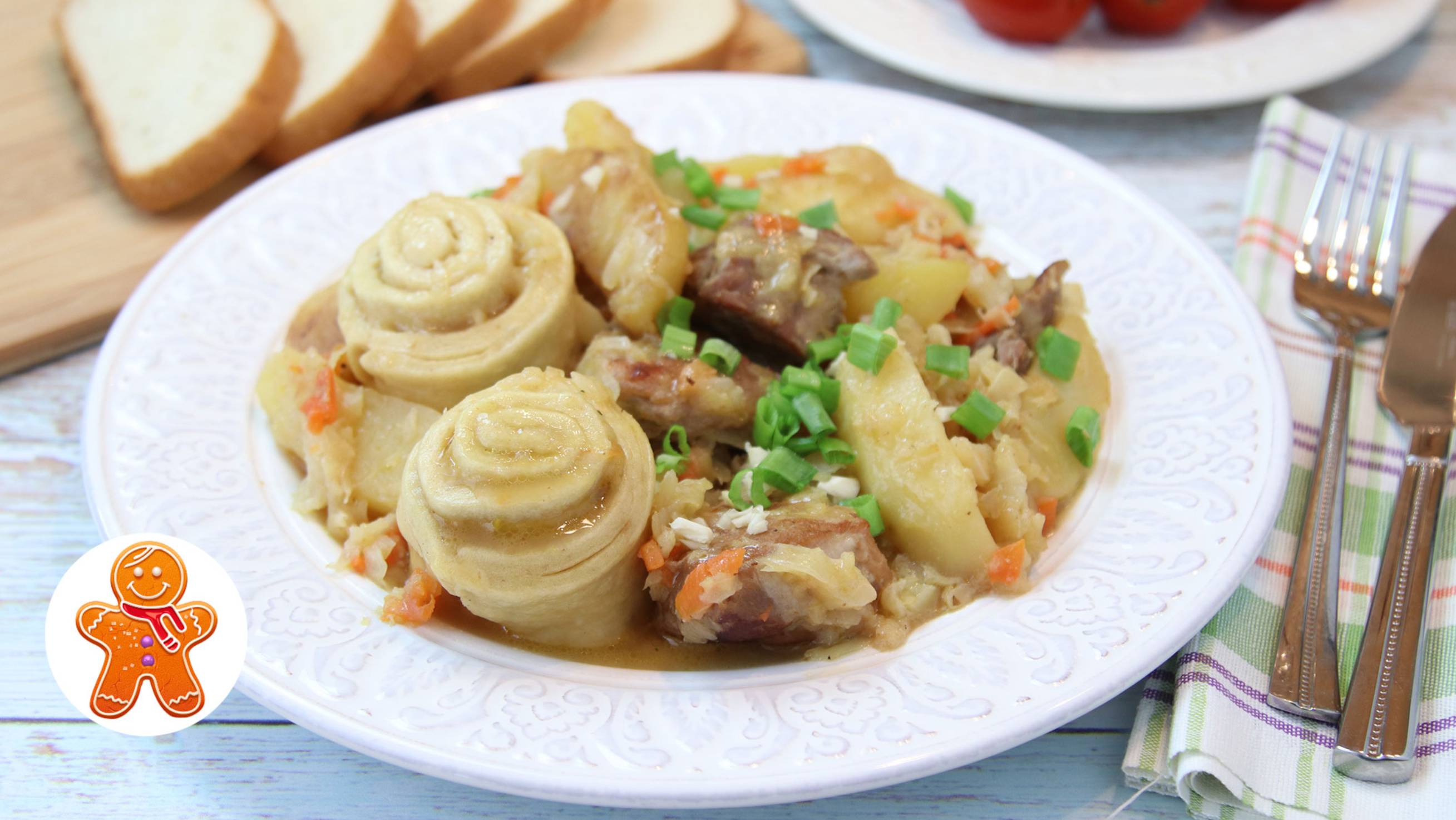 Штрудли с капустой и картошкой ✧ Вкусное и сытное мясное блюдо