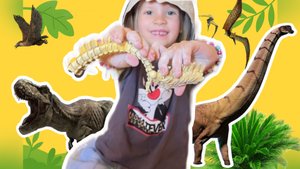 Яйцо-сюрприз ROBO ALIVE  | Раскопки динозавров! Собираем динозавра, он рычит и загорается!