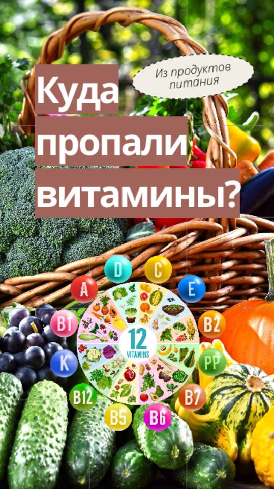 Почему в магазинных овощах нет витаминов? Это не миф а научный факт.