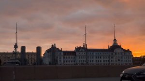 Красивый осенний субботний закат в Петербурге. Питер сентябрь 2025. Любимый город